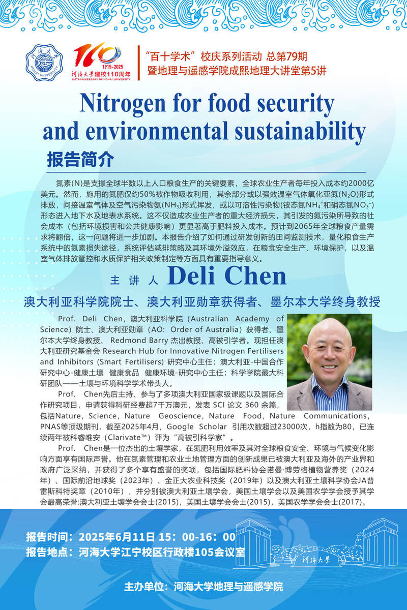 Nitrogen for food security and environmental sustainability